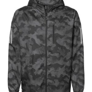 Adidas® Hooded Full-Zip Windbreaker